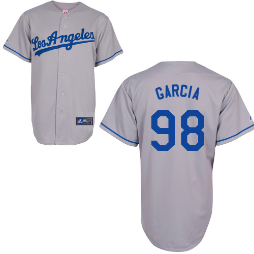 Onelki Garcia #98 mlb Jersey-L A Dodgers Women's Authentic Road Gray Cool Base Baseball Jersey